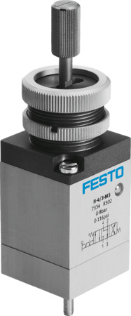 Festo H-4/3-M5 Finger lever valve 7334 incl VAT