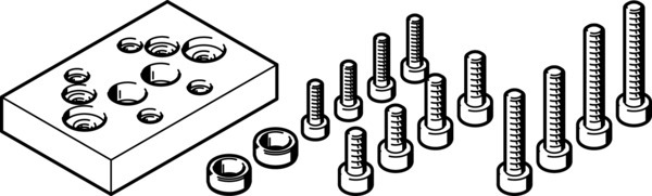 Festo HMSV-54 Adapter kit 548784 incl VAT