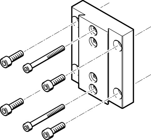 Festo HMVA-DLA40 Actuator adapter kit 196790 incl VAT