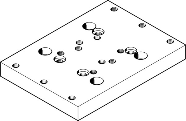 Festo HAPB-20/25 Adapter plate kit 192691 incl VAT