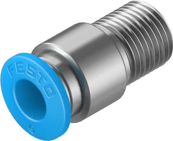 Festo QS-1/8-6-I-100 Push-in fitting 133186 Pack of 100 incl VAT