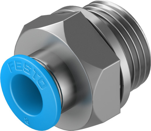 Festo QS-G3/8-8 Push-in fitting 186100 Pack of 10 incl VAT