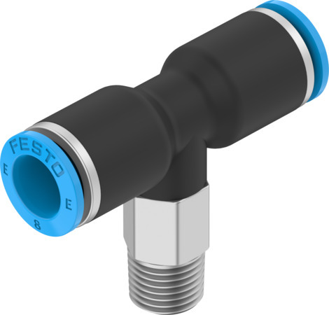 Festo NPQE-T-R18-Q8-P10 Push-in T-fitting 8113053 Pack of 10 incl VAT