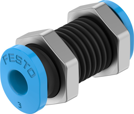 Festo QSMS-3 Push-in bulkhead connector 153375 Pack of 10 incl VAT