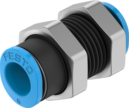 Festo QSMS-6 Push-in bulkhead connector 153377 Pack of 10 incl VAT