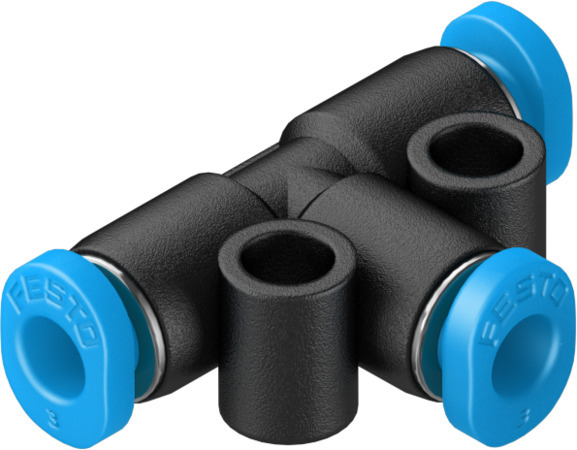 Festo QSMT-3 Push-in T-connector 153365 Pack of 10 incl VAT