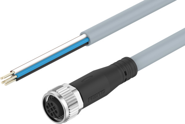 Festo NEBU-M12G5-E-5-Q8N-LE5 Connecting cable 8078303 incl VAT