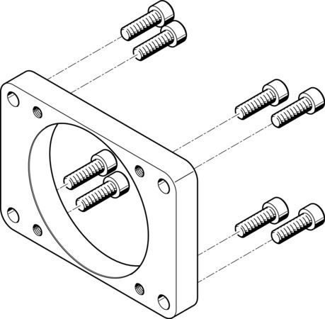 Festo EAMF-A-95B-100A Motor flange 558182 incl VAT