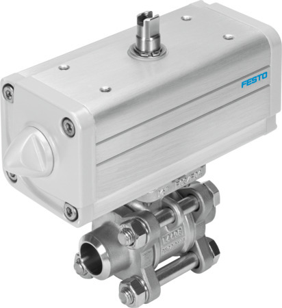 Festo VZBA-21/2"-WW-63-T-22-F0710-V4V4T-PP106- Ball valve actuator unit 1810738 incl VAT