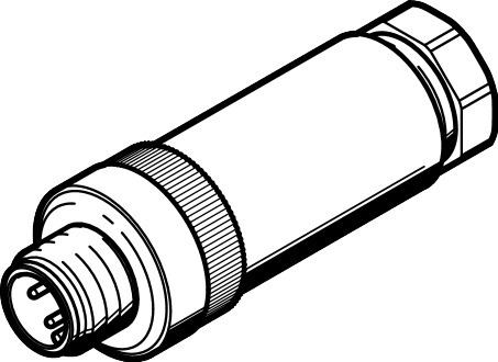 Festo NECU-S-M12G4-P2-IS Plug 570954 incl VAT