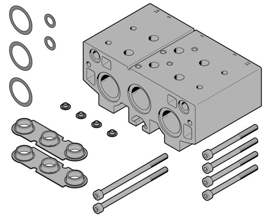 Festo VABM-B10-30EEE-G34-2 Manifold block 8026431 incl VAT