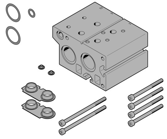 Festo VABM-B10-30EEE-G34-2-P3 Manifold block 8026432 incl VAT