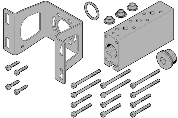 Festo VABM-B10-30-G34-3-P53-E Common supply manifold 8026357 incl VAT
