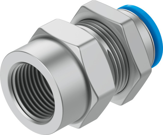 Festo QSSF-1/4-8-B Bulkhead push-in fitting 153166 Pack of 10 incl VAT