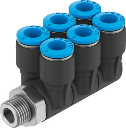 Festo QSLV6-1/4-1/4-U Multiple distributor 190805 incl VAT