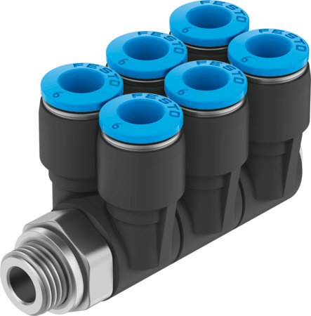 Festo QSLV6-G3/8-12 Multiple distributor 186261 incl VAT