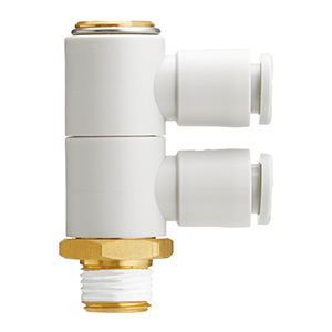 SMC KQ2VD08-02AS BRASS FITTING, 1/4 MALE THREAD, Ø 8 TUBE Pack of 10 incl VAT