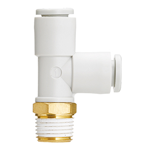 SMC KQ2Y08-01AS BRASS FITTING, 1/8 MALE THREAD, Ø 8 TUBE Pack of 10 incl VAT