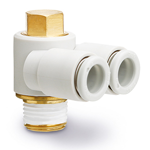 SMC KQ2Z06-01AS BRASS FITTING, 1/8 MALE THREAD, Ø 6 TUBE Pack of 10 incl VAT